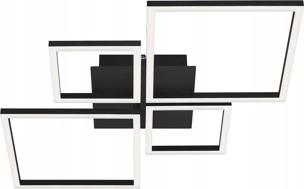 Briloner Led mennyezeti lámpa keret 75 cm 44W 4000lm szabályozható fényerejű fekete 3128-015