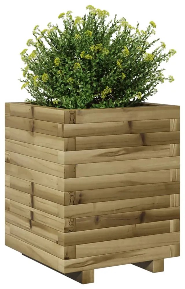 vidaXL impregnált fenyőfa kerti virágláda 40 x 40 x 49,5 cm
