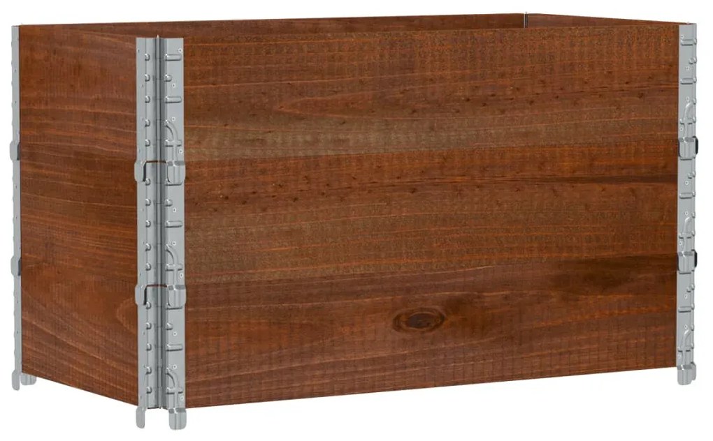 vidaXL barna tömör fenyőfa kerti növénytartó 100 x 50 cm