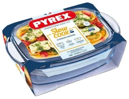 PYREX 4,5 l fedeles sütőtál