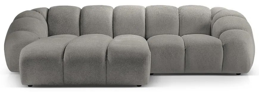 Világosszürke sarokkanapé (bal oldali) Diana – Micadoni