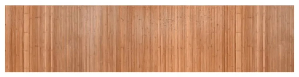 négyszögletű természetes bambusz szőnyeg 70 x 300 cm