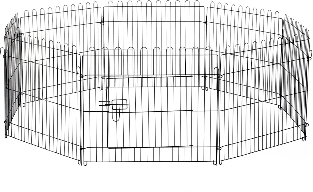 PawHut Kiskutya Játszókerítés Kiskutya Kert Kiskutya Kapu 5 Méretben (Méretek: 71x61cm) | Aosom