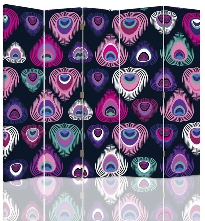 Gario Paraván Pávaszemek Méret: 180 x 170 cm, Kivitelezés: Forgó paraván 360°