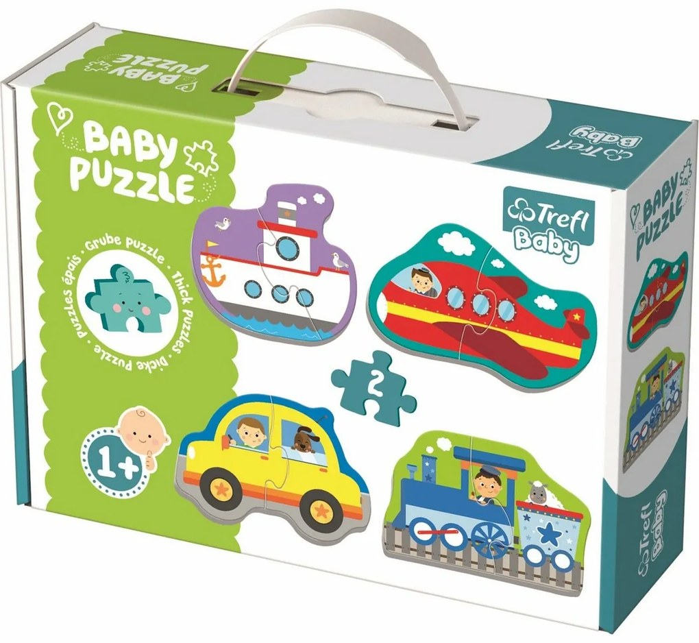 Trefl Baby puzzle szállító járművek, 8 darab
