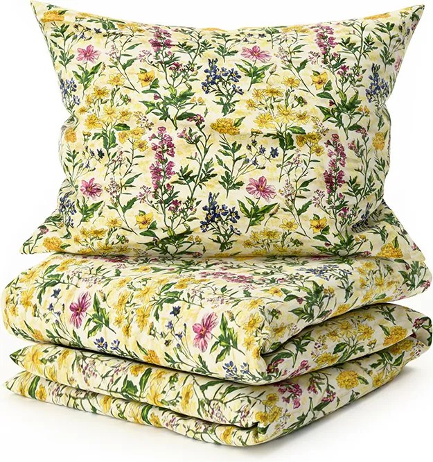 Krepp ágyneműhuzat HERBELLE színes Ágyneműhuzat mérete: 70 x 90 cm | 140 x 200 cm