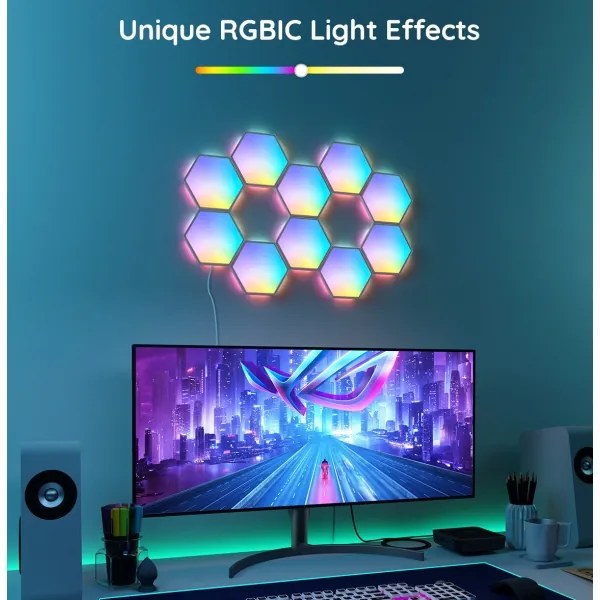 Govee - LED RGB dimmelhető panel 36W 230V Wi-Fi vezérléssel