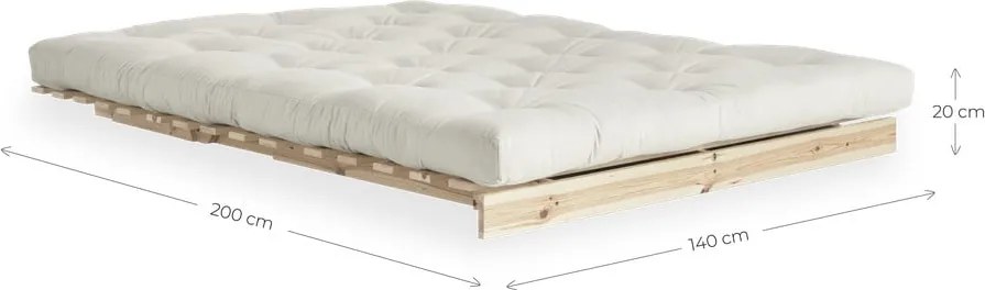 Fehér/világoskék kanapéágy 140 cm Roots - Karup Design