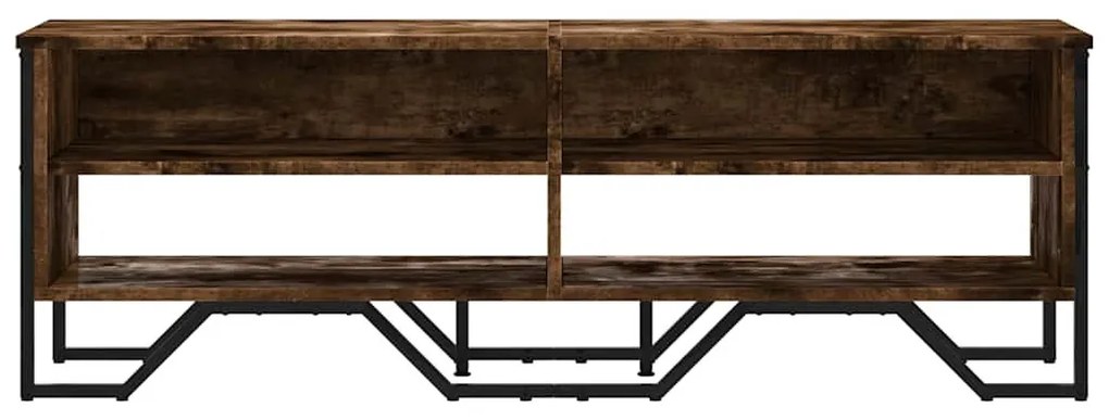 füstös tölgy színű szerelt fa TV-szekrény 122 x 34 x 41 cm