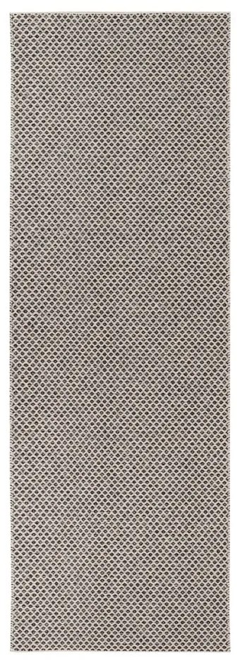 Diby krémszínű-fekete kültéri futószőnyeg, 70 x 200 cm - Narma