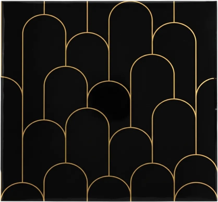 Csempe Vinil Öntapadós Konyhai Matrica Fekete 30 x 30 cm 10 db