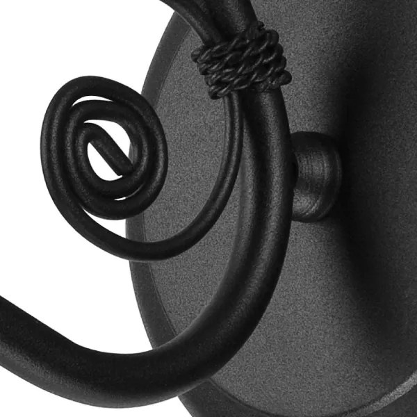 Fali lámpa RETRO II 1xE27/60W/230V matt fekete