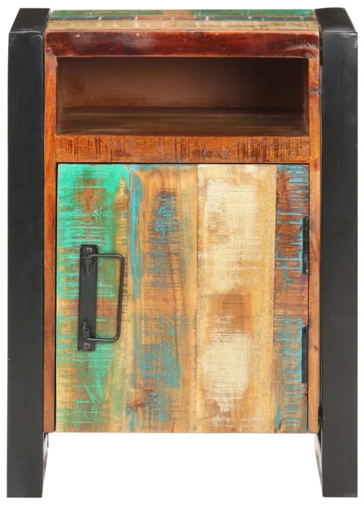 vidaXL tömör újrahasznosított fa éjjeliszekrény 40 x 35 x 55 cm