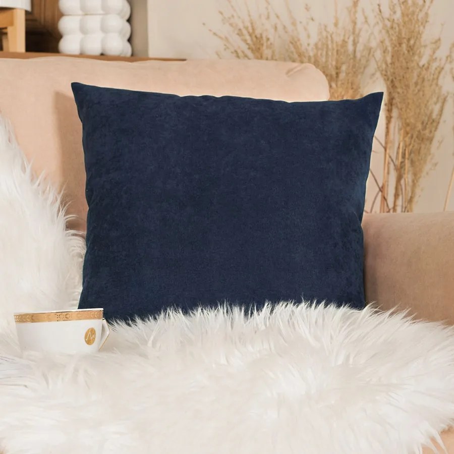 Milas Párnahuzat, 40x40cm, sötétkék