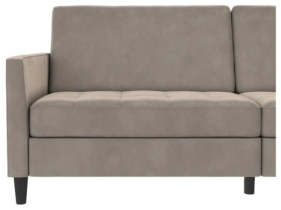 Bézs bársony kanapé 207 cm Presley – Støraa