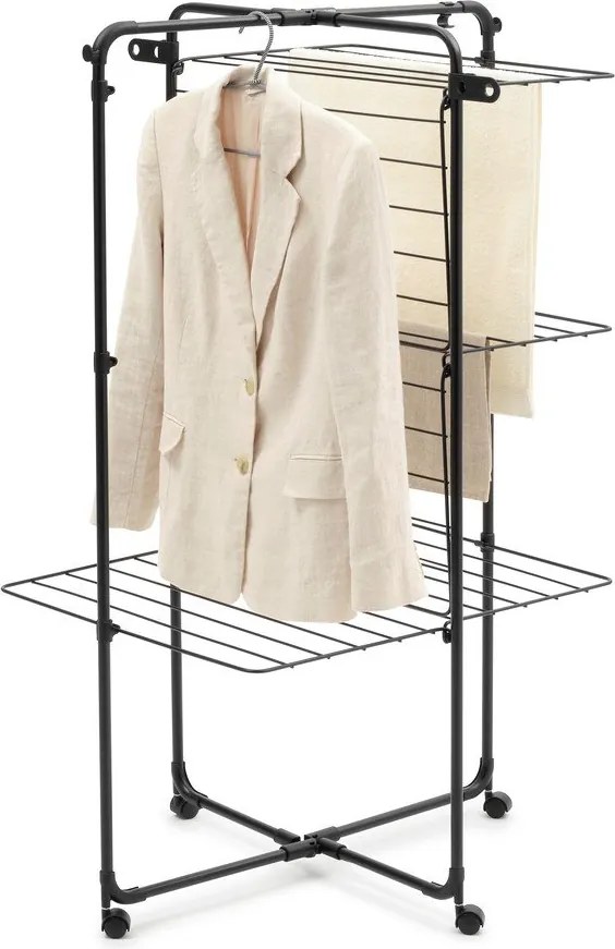 Matt fekete ruhaszárító 23 m HangOn Tower – Brabantia