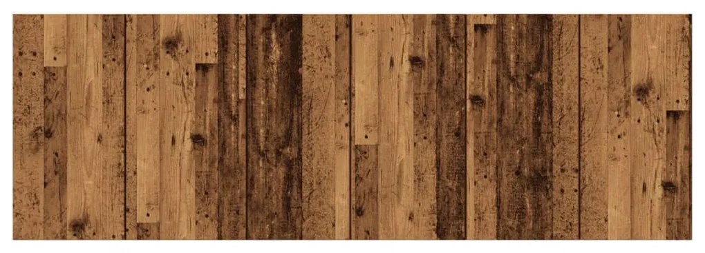 antik fa színű szerelt fali fejtámla 240 x 1,5 x 80 cm