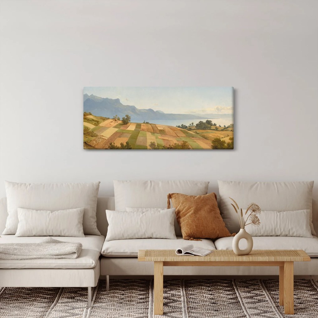 Kép - Alexandre Calame, Swiss Landscape, reprodukciók (120x50 cm)