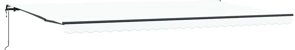 Behúzható napellenző Fehér 600 × 300 cm szövet