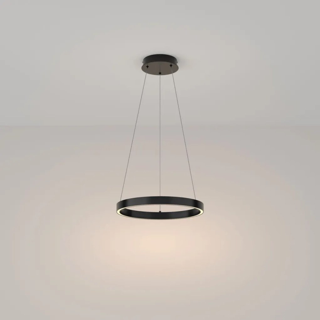 MAYTONI MOD058PL-L100B3K RIM Modern Led Függesztett Lámpa Fekete LED IP20