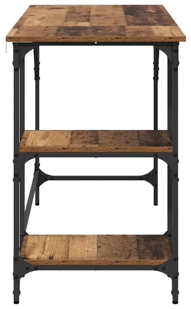 vidaXL Asztal Öreg fa 120 x 50 x 75 cm Faanyag