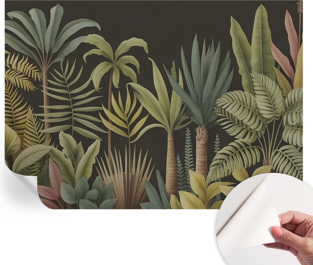 Matt öntapadós fotótapéta Falra Trópusi dzsungel 312x219 cm