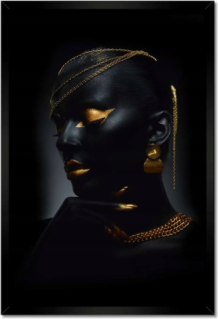 Poszterek keretben 40x60 Fej arany díszítéssel