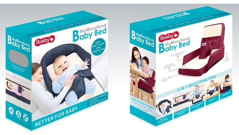ibaby Multi bordó 5 az 1-ben babafészek