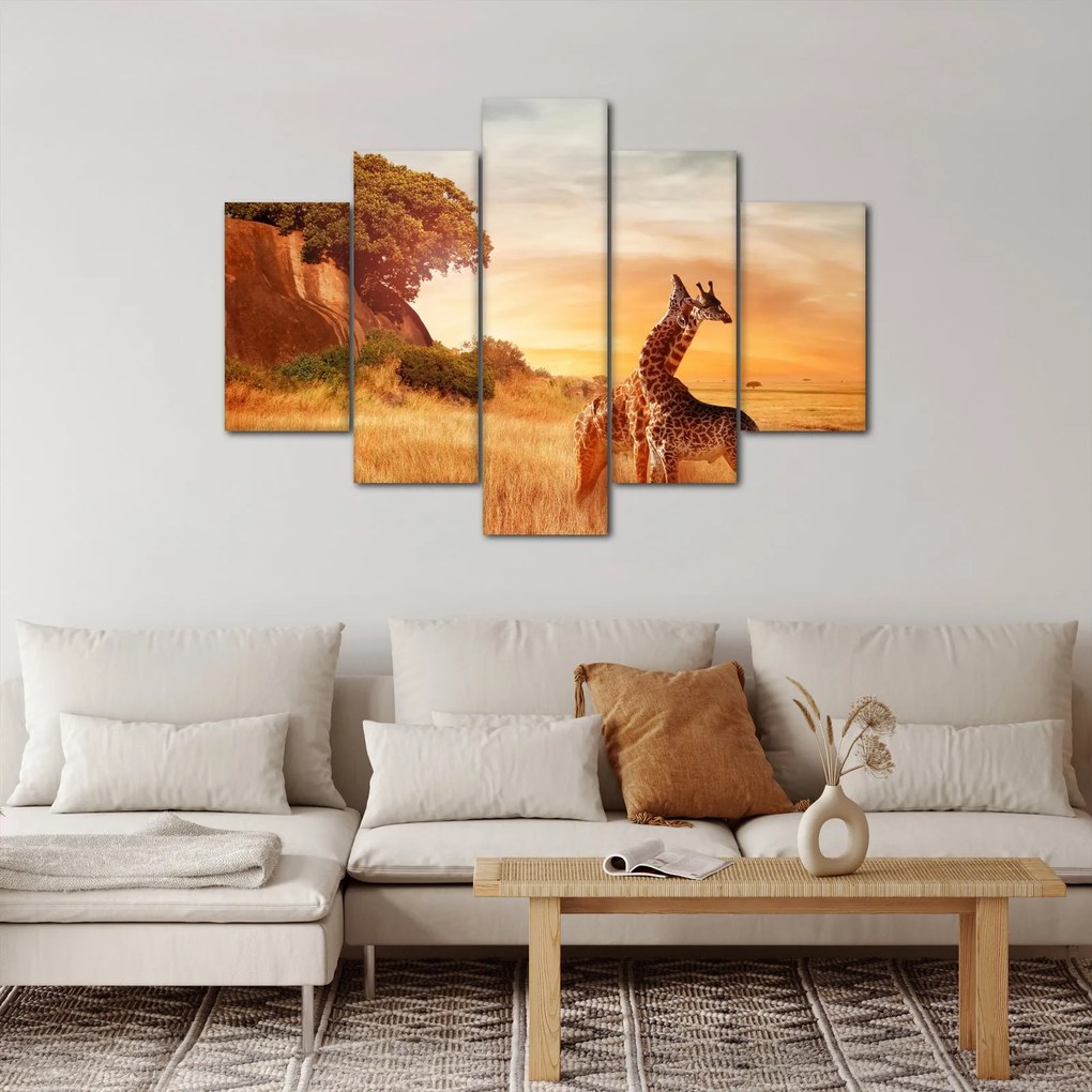 Kép - Zsiráfok Afrikában (150x105 cm)