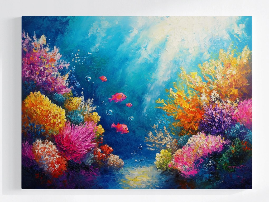 Vászonkép Canvas Víz Alatti Világ Víz Korallzátony Halak Kilátás 100x75