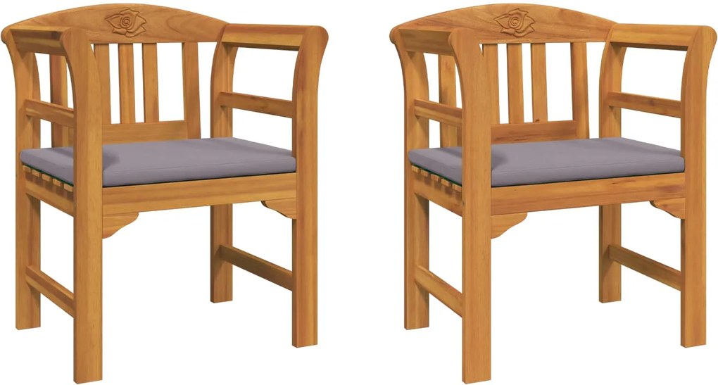 vidaXL Rózsapad Természetes 68,5 x 46 x 82,5 cm Tömör Akácfa