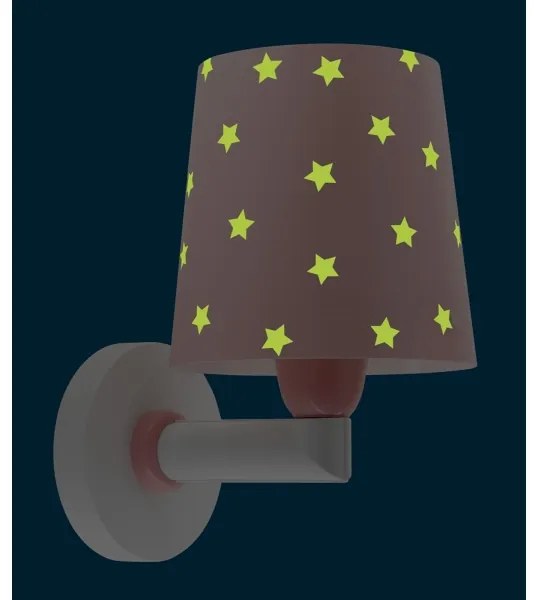 Dalber 82219S - Gyermek fali lámpa STAR LIGHT 1xE27/60W/230V rózsaszín