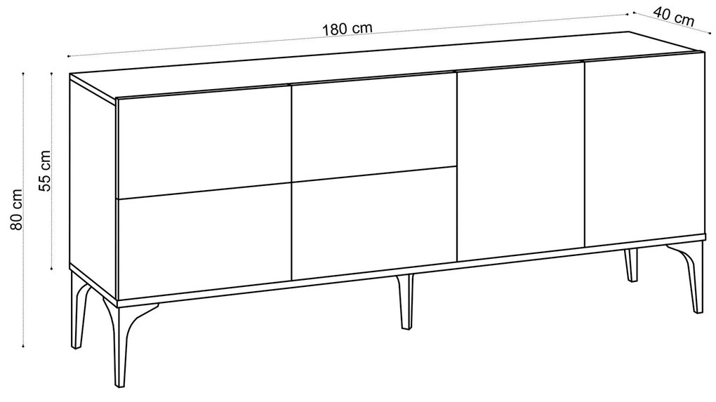 Szekrény Aliex 10 (zafír tölgy). 1089213
