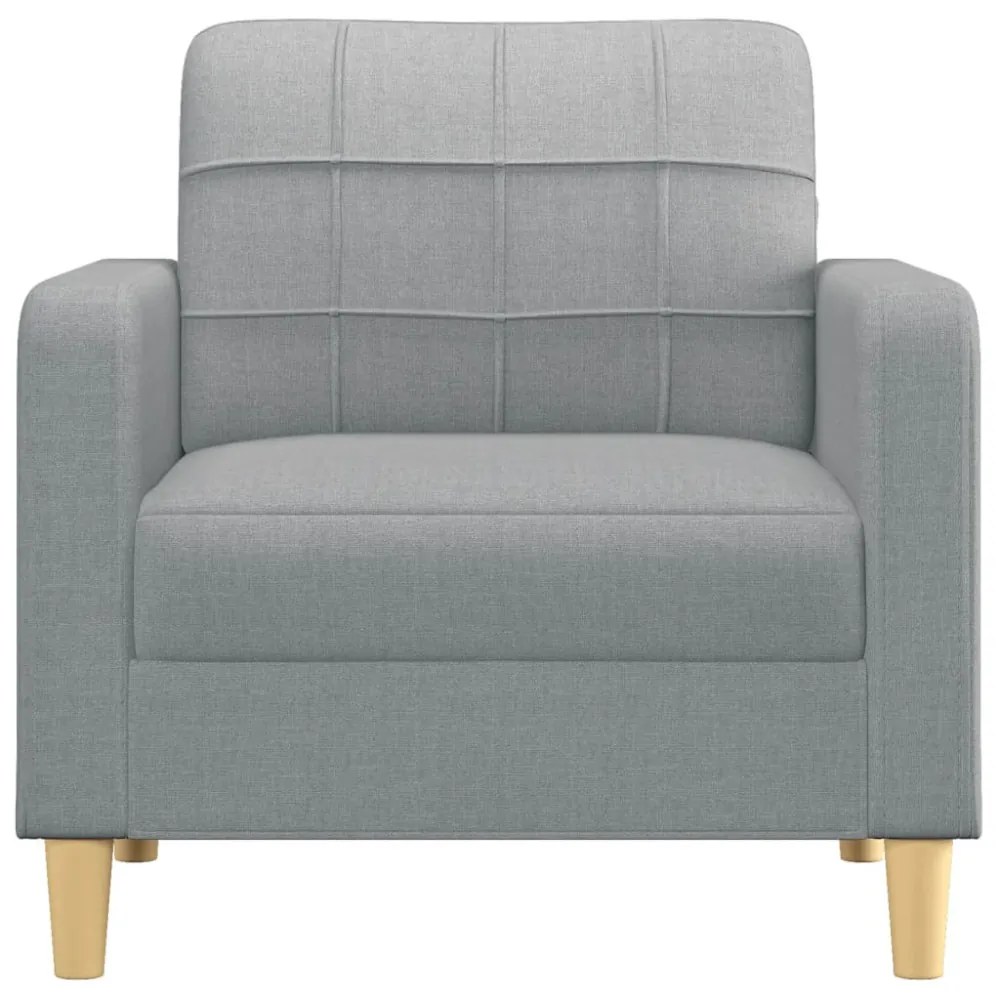 világosszürke szövet kanapéfotel 60 cm