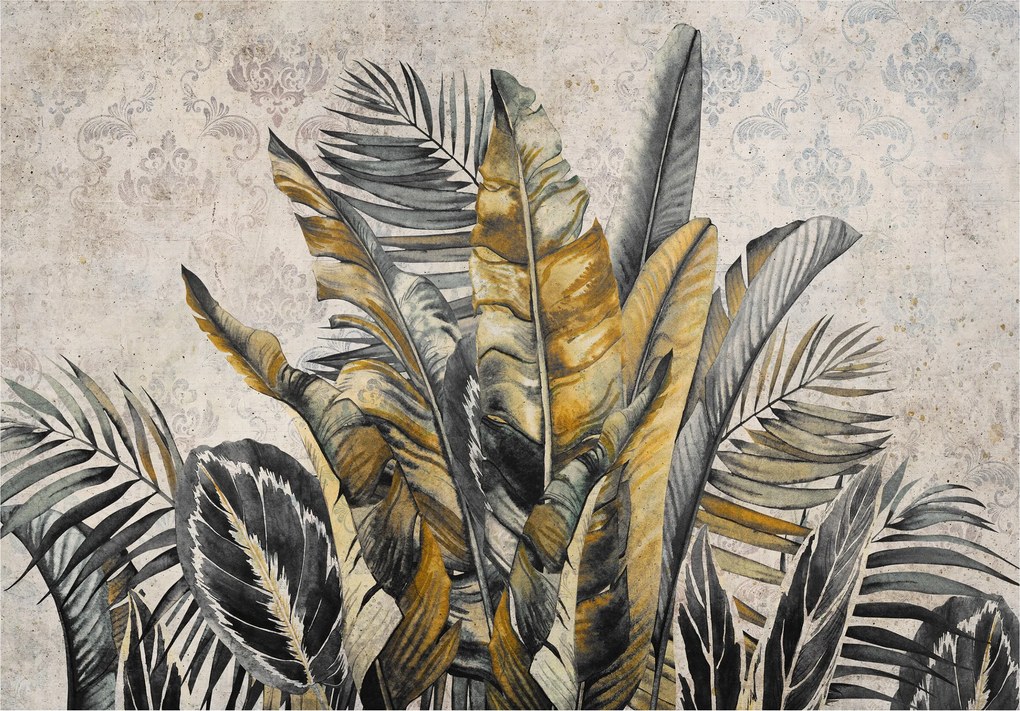 Fotótapéta Trópusi levelek vinil zöld oázis 416x254 +ragasztó