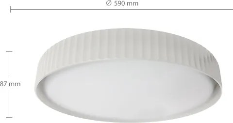 Brilagi - dimmelhető LED mennyezeti lámpa LUCIA LED/60W/230V Ø 59 cm fehér + távirányítóval
