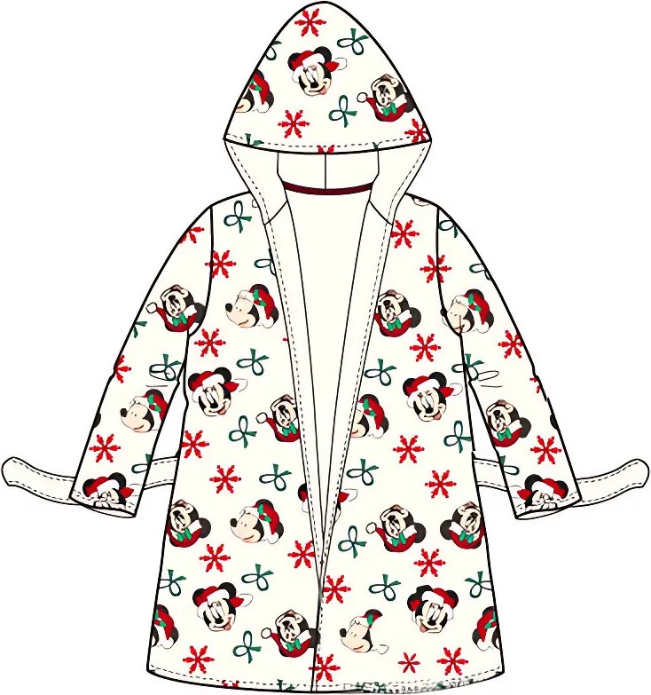 Disney Minnie White Snow Karácsonyi gyerek köntös 3 - 8 év / 98 - 128 cm