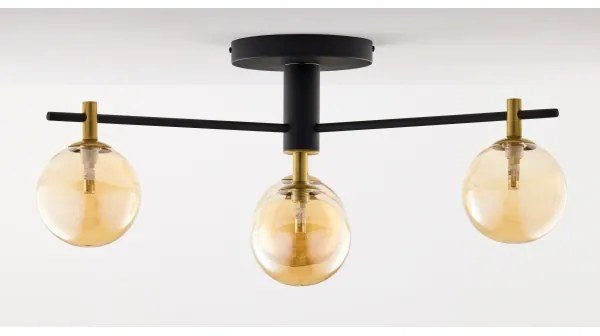 Jupiter 2031 - Felületre szerelhető csillár FIGARO 4xG9/10W/230V fekete/arany/bézs