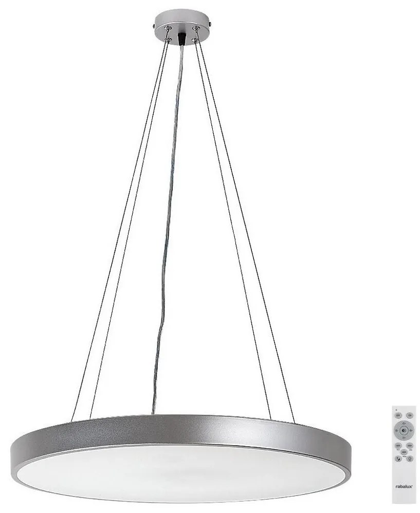 Rabalux Rabalux 71042 - LED Dimmelhető csillár zsinóron TESIA LED/60W/230V ezüst + RC RL71042