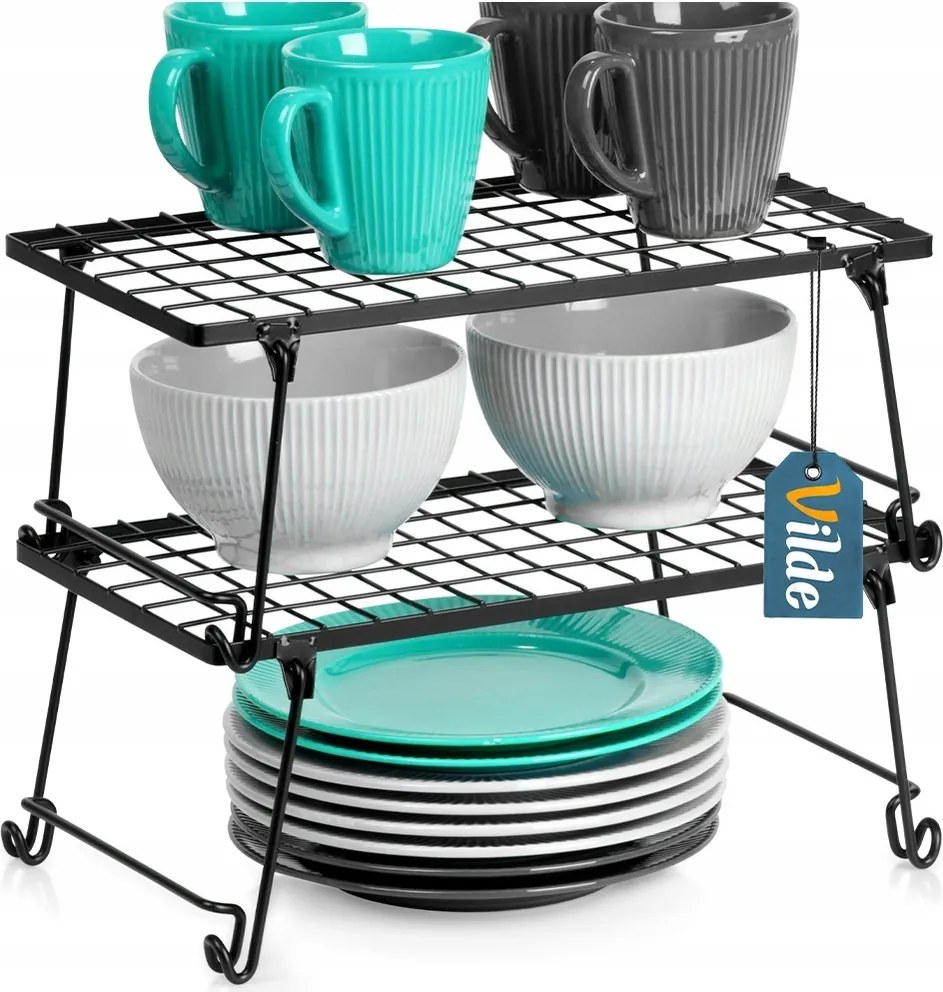 2x Konyhai fém polc, kiegészítő pultra, polc szekrénybe, állvány, szervező