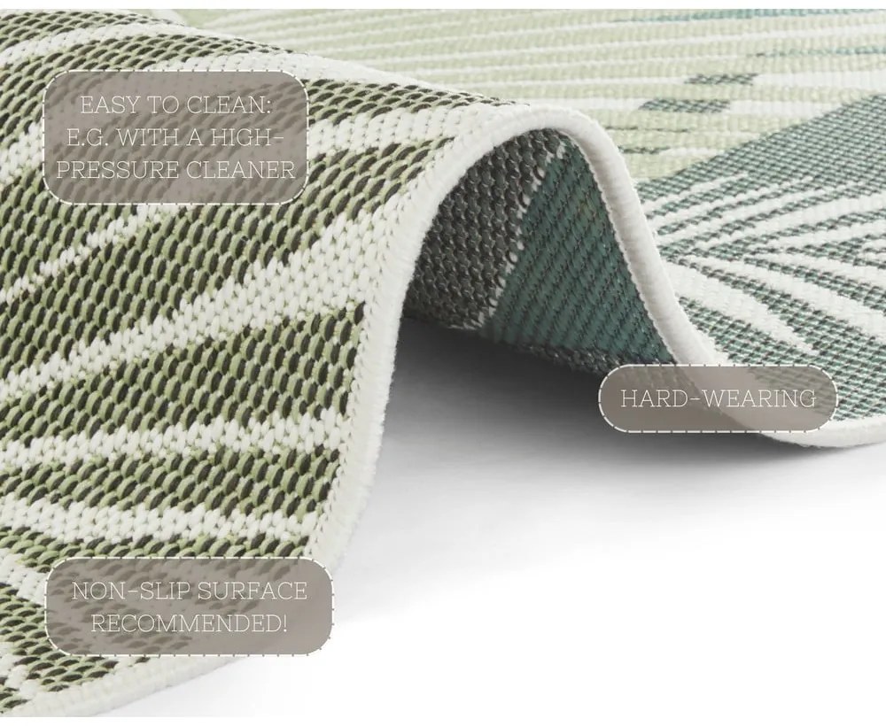 Zöld-bézs kültéri szőnyeg 80x150 cm Vai – NORTHRUGS
