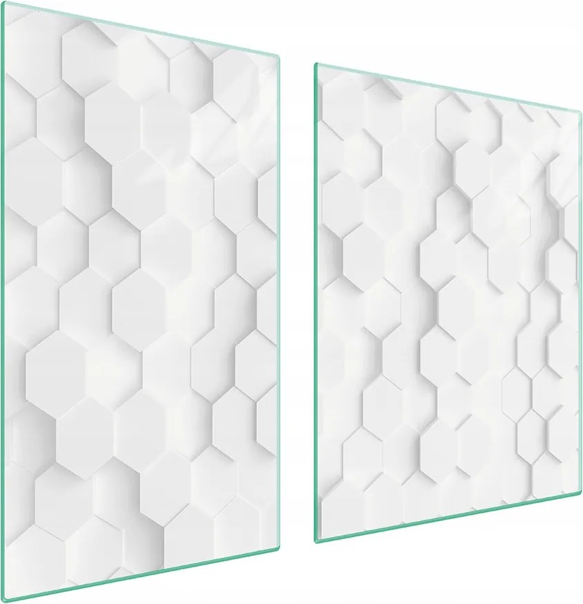 Üveglap És Vágódeszka 100x52 Fehér Edzett Üveg