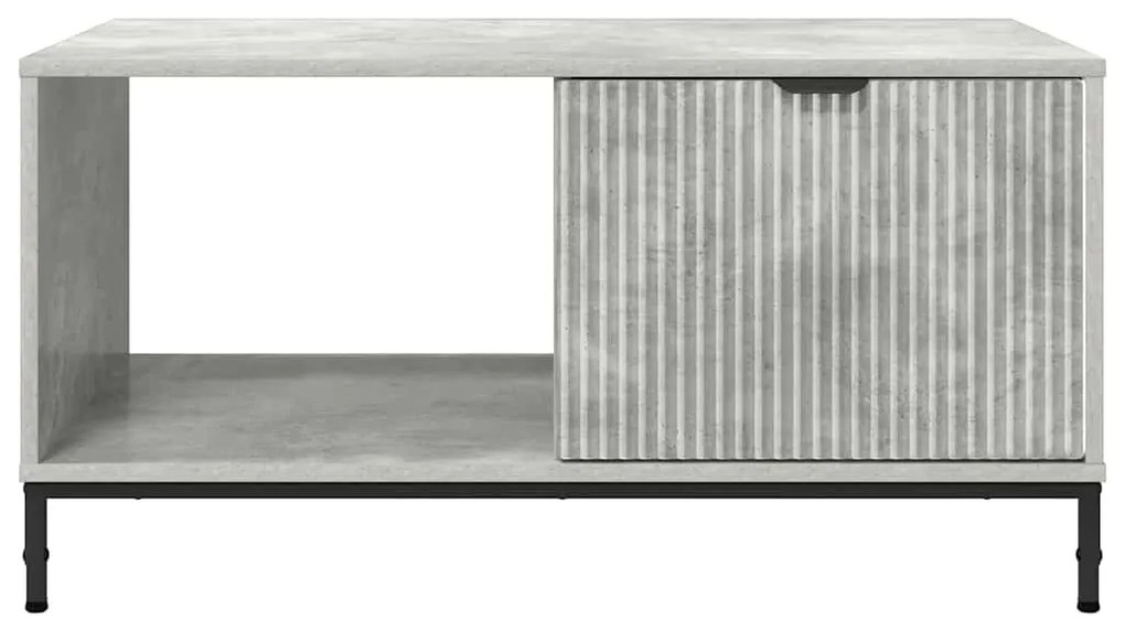 Dohányzóasztal Beton szürke 90 x 49 x 46 cm Faanyag