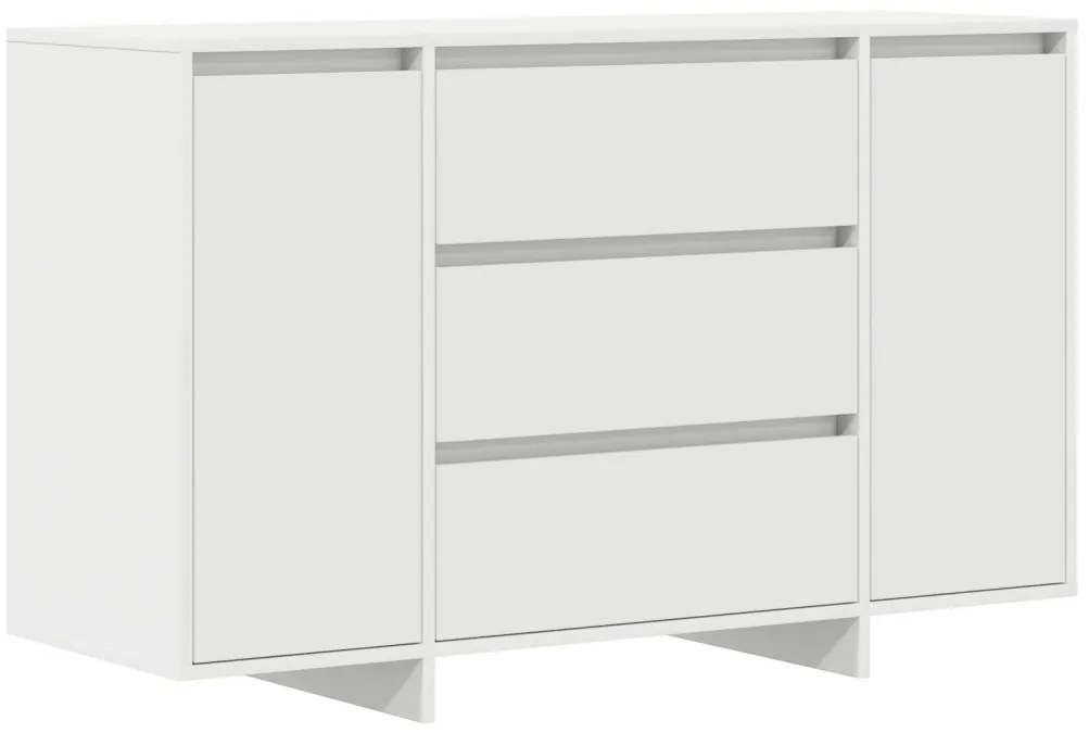 Oldalszekrény Fehér 120x41x75 cm MDF