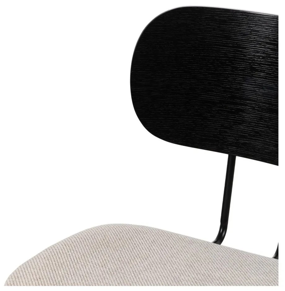 Fehér-fekete étkezőszék szett 4 db-os Cleo – Ixia