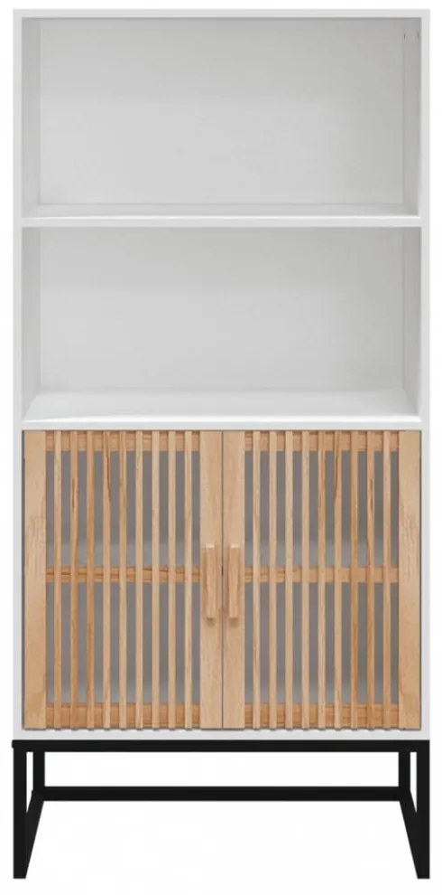 fehér szerelt fa magasszekrény 60 x 35 x 125 cm