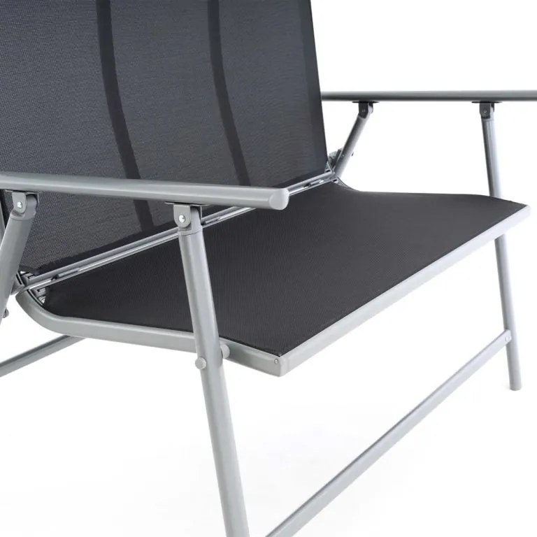 GARTHEN Kerti pad összecsukható 119 cm szürke