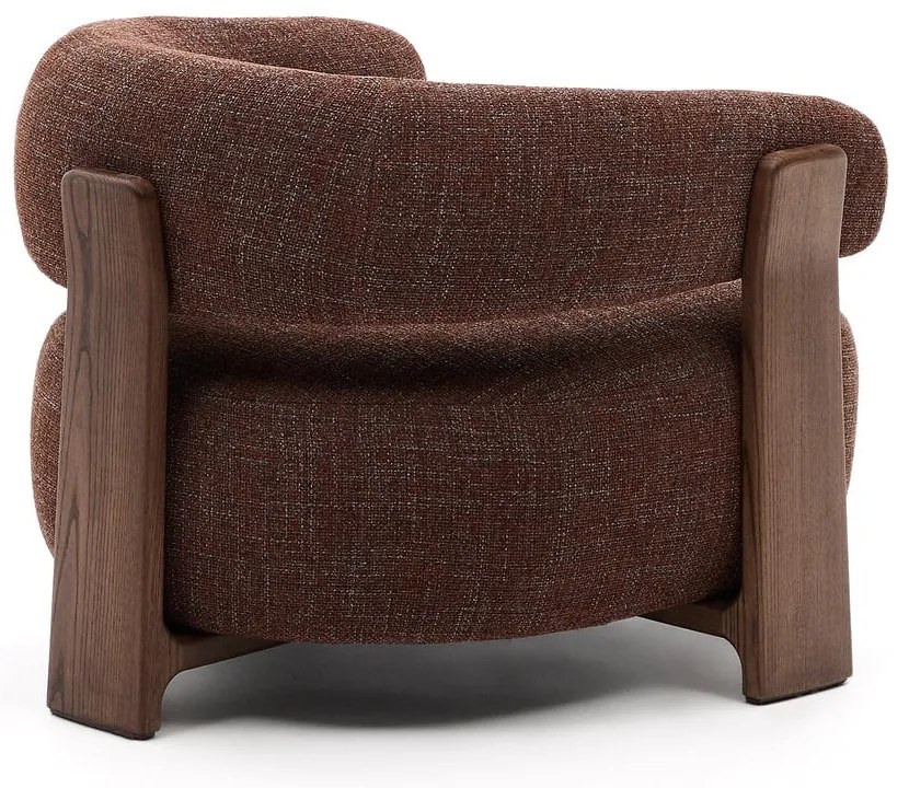 Barna zsenília fotel Granite – Kave Home