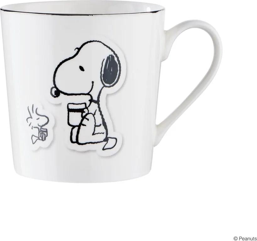 PEANUTS bögre, Snoopy 70 kávé Woodstockkal 350ml
