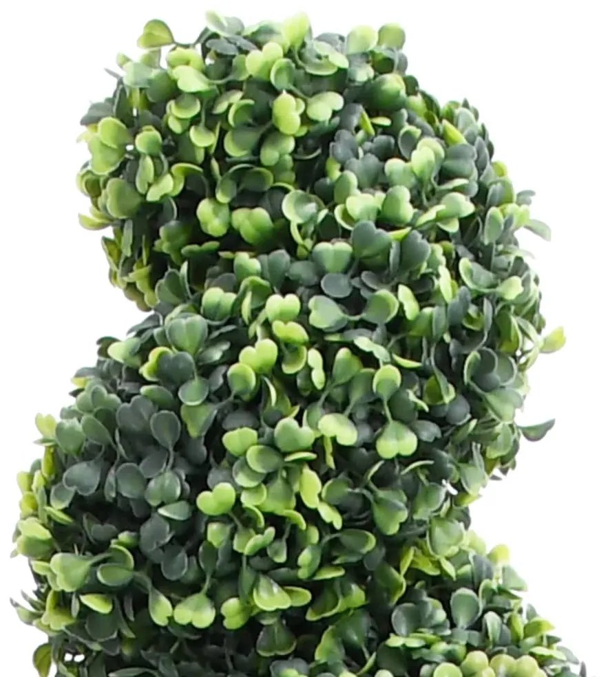 zöld spirálalakú cserepes műpuszpáng 89 cm